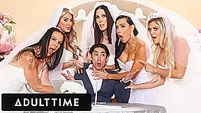 ADULT TIME – Big Titty MILF Brides Discipline Big Dick Wedding Planner With INSANE REVERSE GANGBANG!