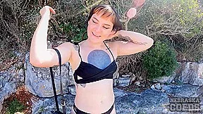 Brilla Naked And On Vacation On Croatian Beach