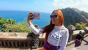 Horny amateur couple vacation to Bali where they had sex in the hotel