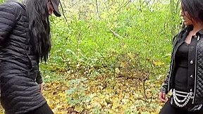 Spitting session in the forest by Femdom Austria