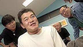 Tender Japanese teen gets screwed by a bunch of horny men by GangAsia