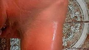 Tiny trisha masturbates in solo scene