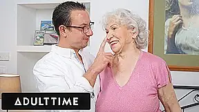 ADULT TIME – 70-Year-Old GILF Is Craving A Cock In Her Big Hairy Pussy!