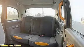 Petite 21yo cab GF fucked in taxi outdoor by taxi driver