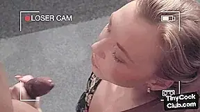 SPH IR babe fucked in front pathetic guy with small cock