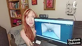SPH solo inked gal talks dirty about pathetic small penises