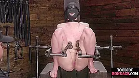 Squirting BDSM babe gets whipped and toyed by CMNF master