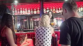 He just wanted a drink from the bar and is enslaved to lick his shoes by Femdom Austria