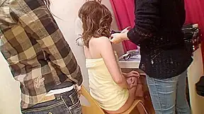Naughty Japanese babe is fucked in front of her makeup artists by Asian Girls Entertainment