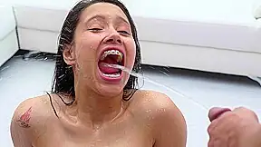 (Bts) Wet version from Lia Ponce 20 loads Cum in Mouth, Yenifer Chacon, Bukkake, 5on1, BBC, Pee drink, DP, Swallow – PissVids