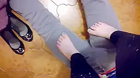 Miss V ballerine and foot Ballbust Pt.2