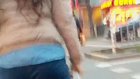 college girl asses street slow mo bg