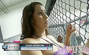 Passionate sex with big tits black sexy babe