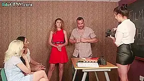 CFNM group British BJ on college while teacher filming