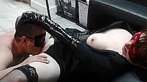 Sucking Breasts And Licking Hard Nipples In A Latex Suit With Latex Gloves Unfaithful Wife