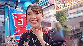 240710花火大会へ向かう女子をゲットb3
