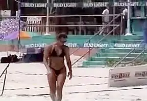 Volleyball girls jerk off challenge